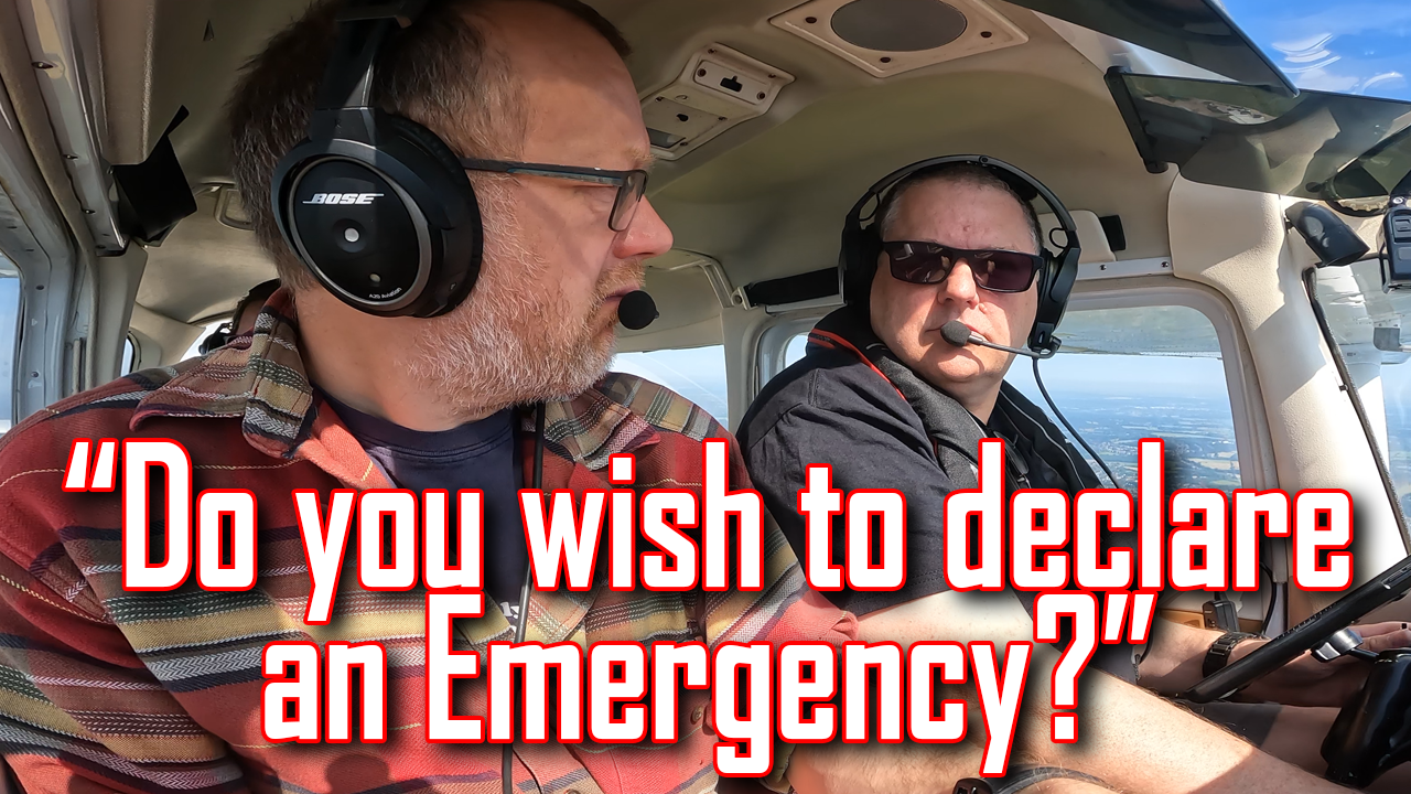 Jack and Wayne flying a cessna 172 - do you wish to declare an emergency?